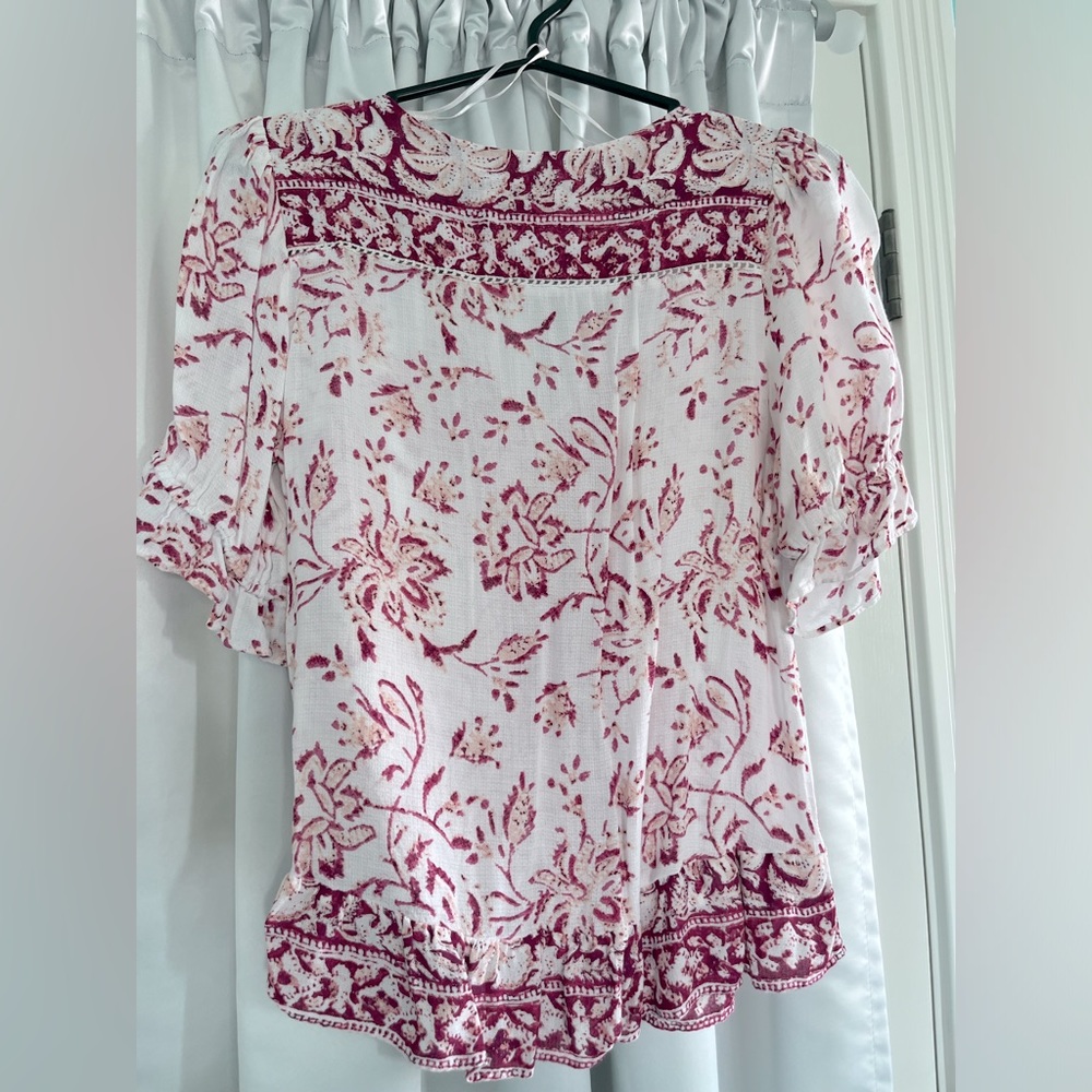 Lucky brand boho inspired blouse
